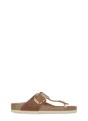 Brown Gizeh Big Buckle Sandals