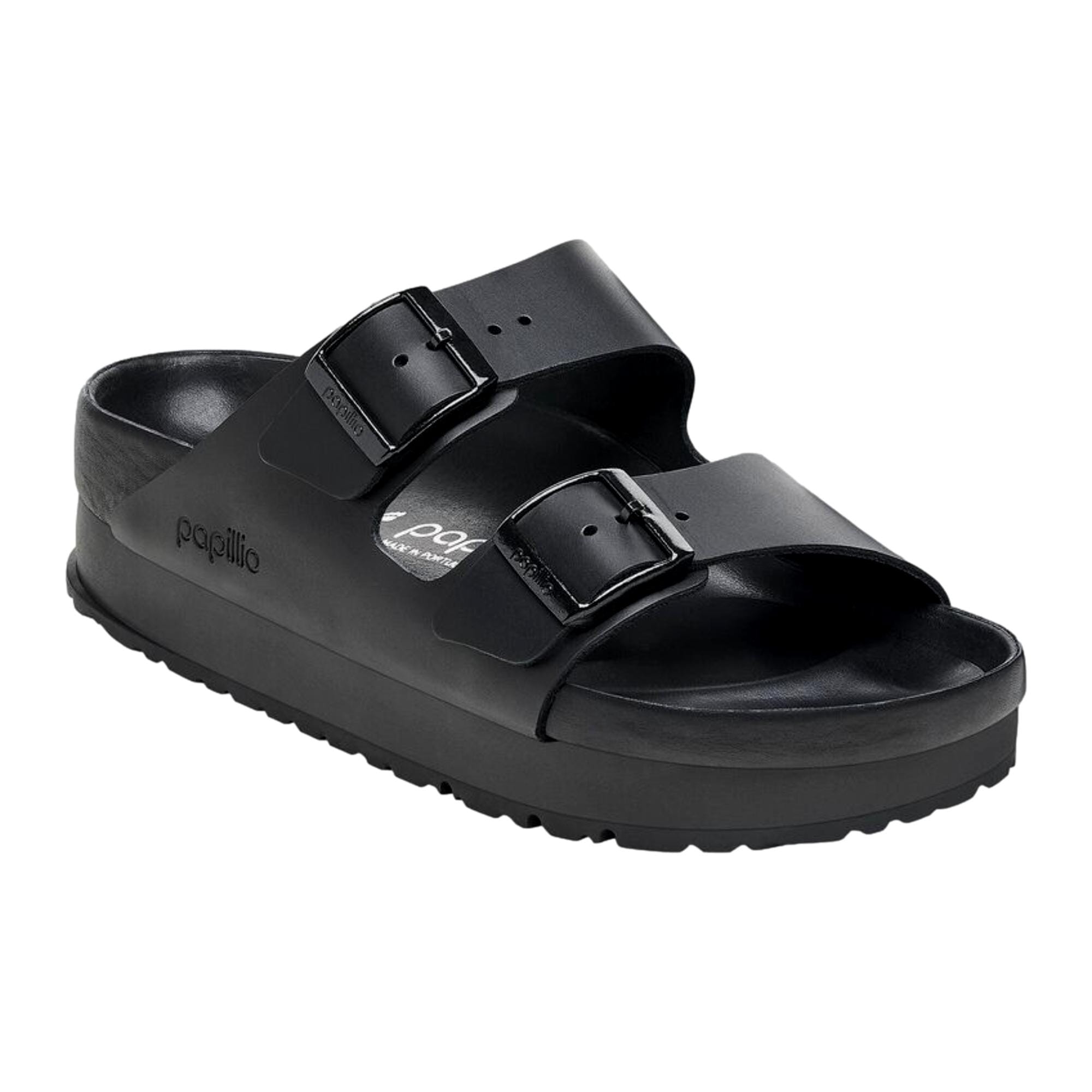 Women's Birkenstock Arizona Pap Flex Platform Black 1026918