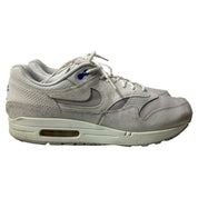 Nike Air Max 1 Pure Platinum Racer Sneakers in White Suede