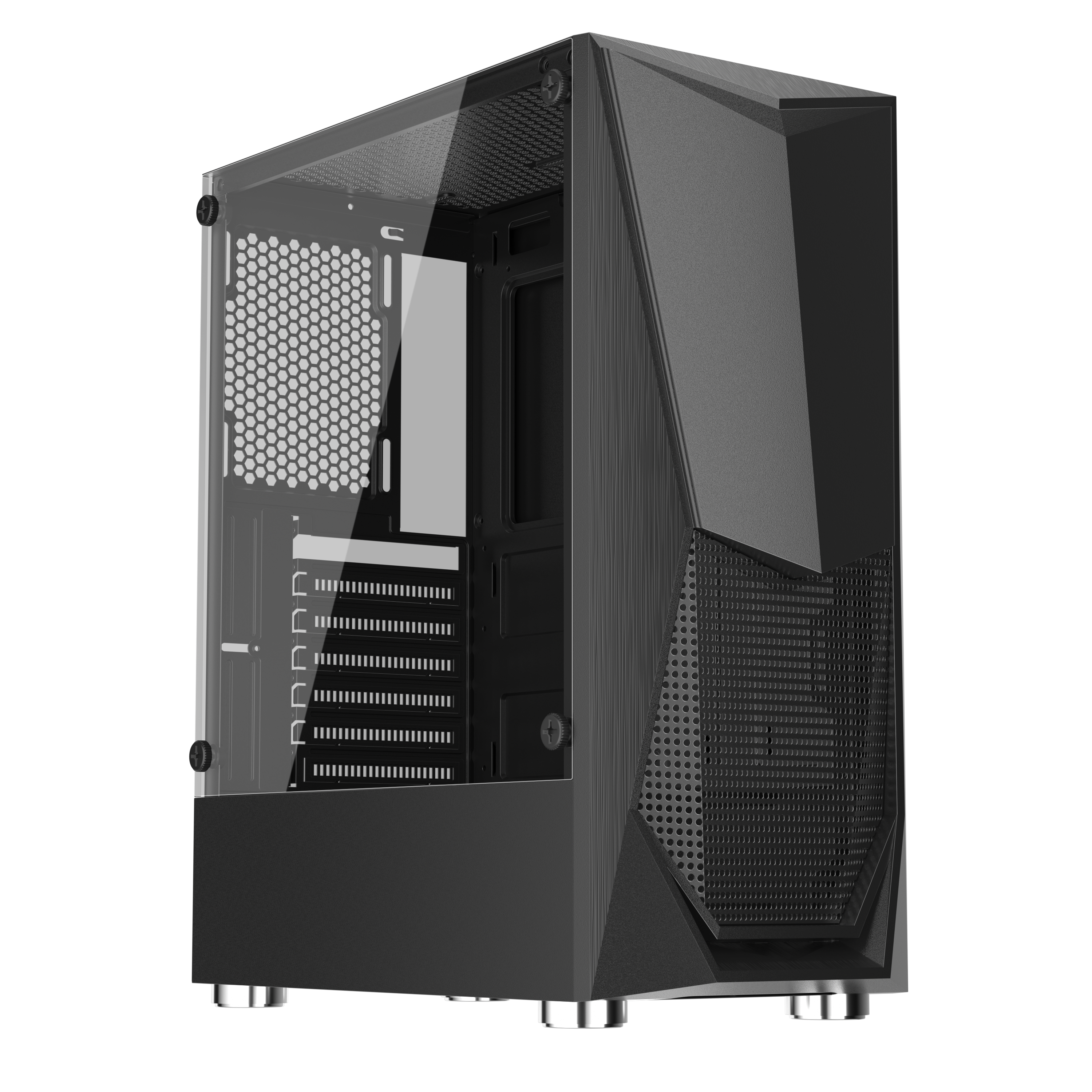 1st Player DK-3 Micro ATX Tempered Glass PC Computer Gaming Case M-ATX
