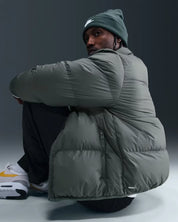 Nike Sportswear Club IB2975-068 Puffer Jacket Men's Iron Gray Long Sleeve JAX805