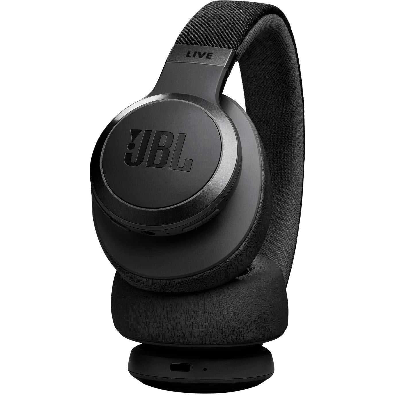JBL Live 770NC Wireless True Adaptive Noise Cancelling Over-Ear Headphones (Black)