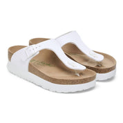 Women Gizeh Platform Vegan Birko-Flor Sandals - Regular/wide In White