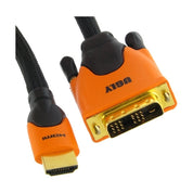 1.5m Ugly HDMI to DVI Digital Video Converter Cable 28 AWG Gold Plated OFC