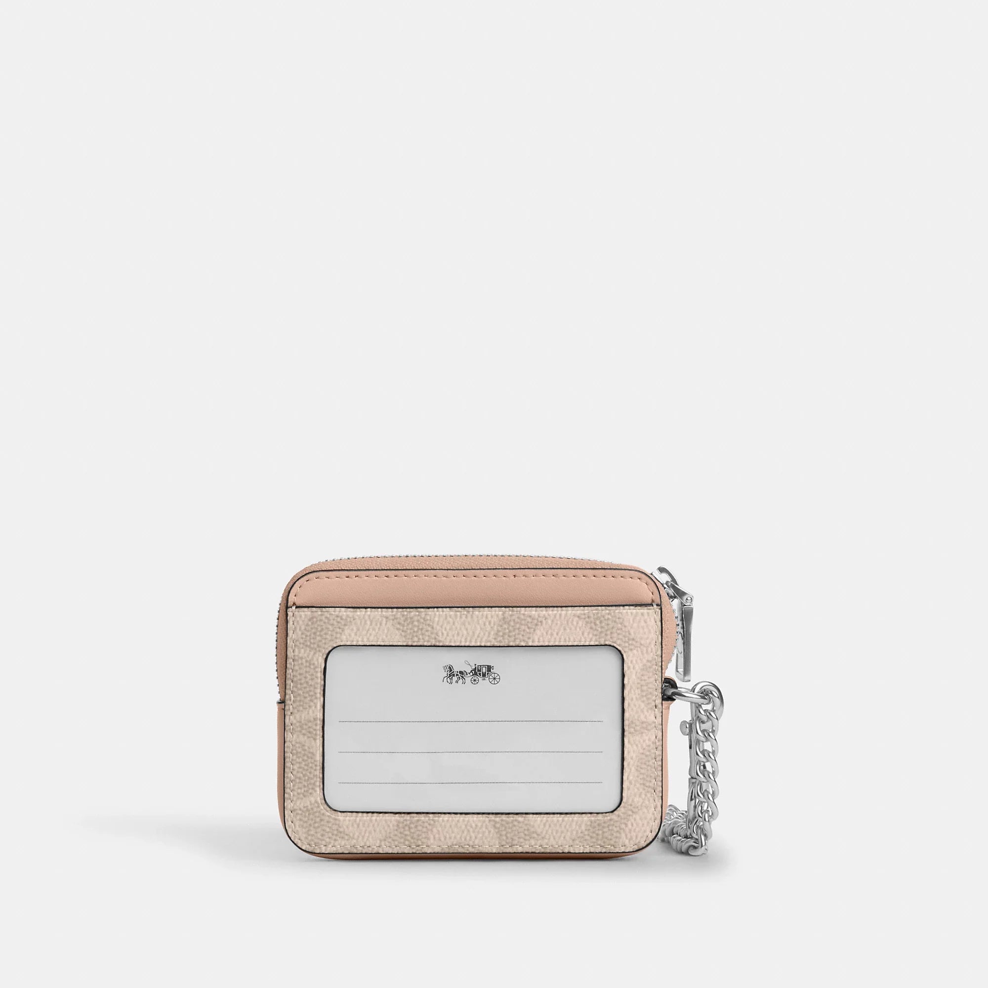Coach Outlet Zip Card Case In Signature Canvas
