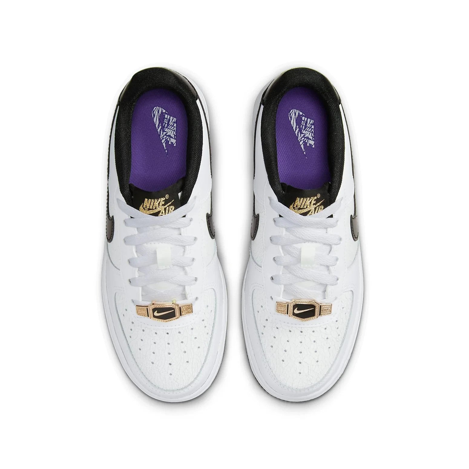 Nike Air Force 1 LV8 GS DQ0300-100 Sneakers Kids White Leather Lifestyle Shoes