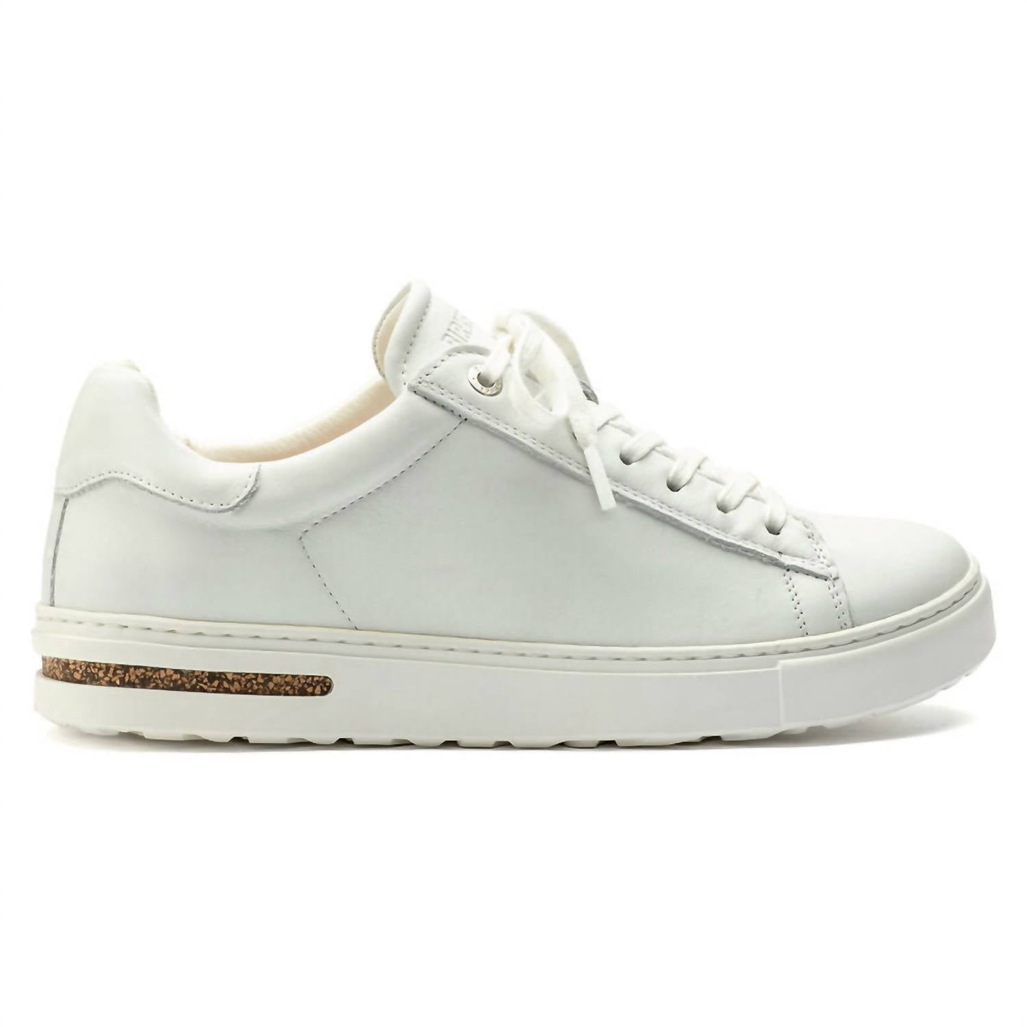 Women's Bend Leather Sneaker In White