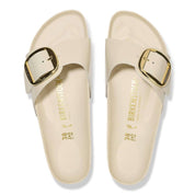 Women's Madrid Big Buckle Sandals - Narrow In High-Shine Ecru