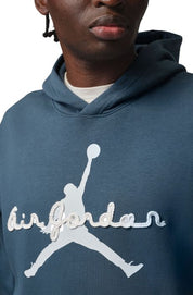 Men's Jordan Brooklyn Fleece Men's Pullover Hoodie - Squadron Blue/Aura