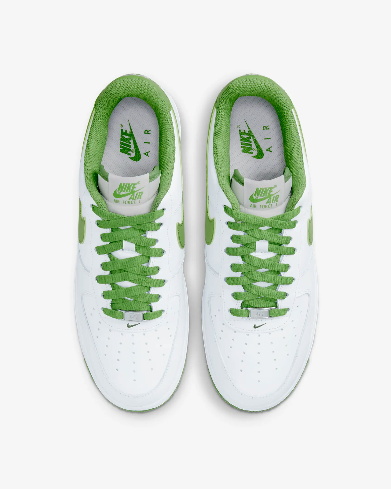 Men's Nike Air Force 1 '07 DH7561-105 Sneaker White Chlorophyll Casual Shoes