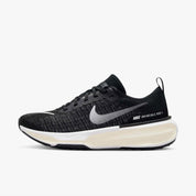 Women's Zoomx Invincible Run Flyknit 3 Running Shoes In Black Dark Grey White