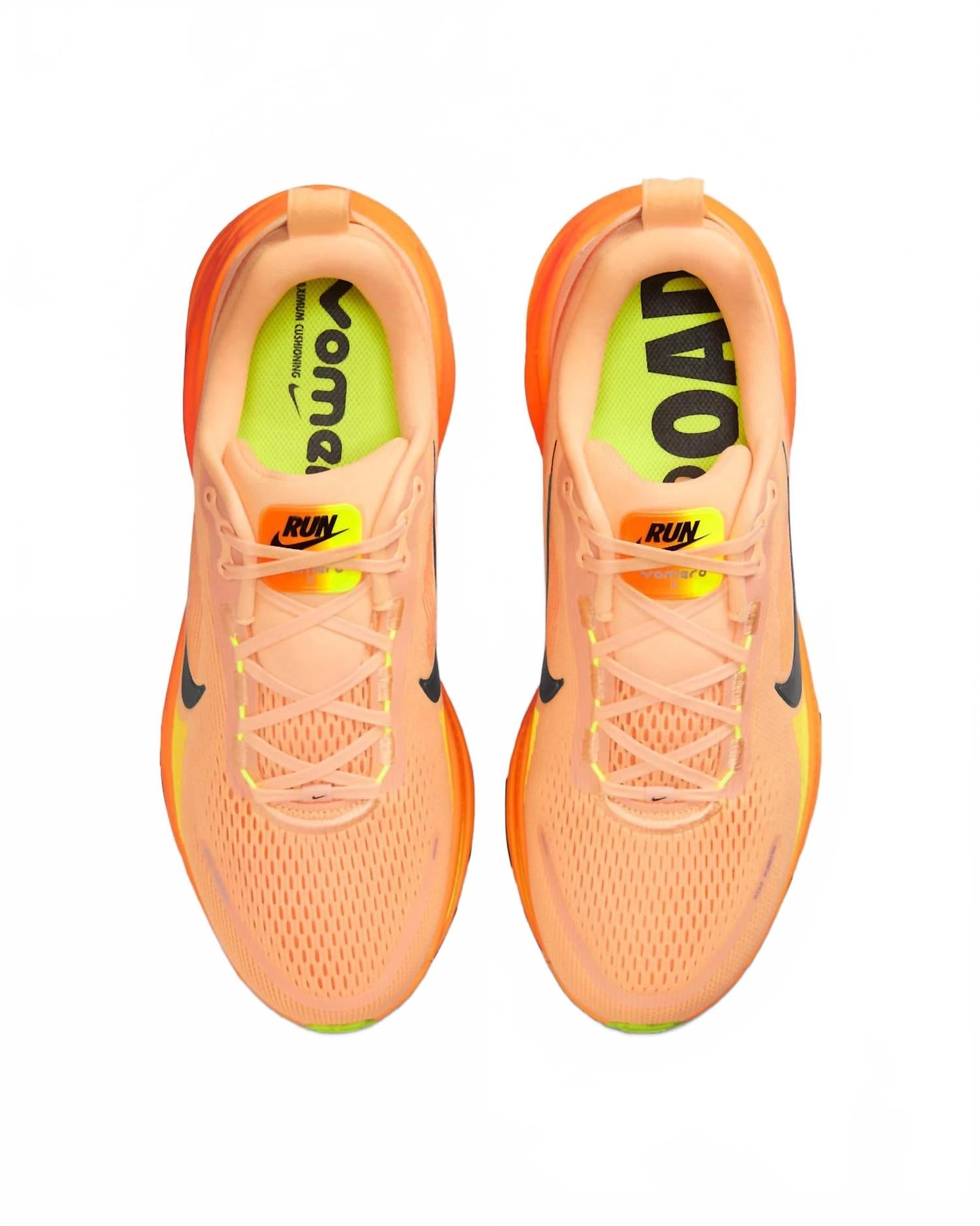 Men's Vomero 18 Road Running Shoes In Orange Chalk Total Orange Volt Black