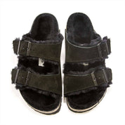 Men's Arizona Shearling Sandals In Black