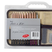 18pc Jasart Sketch & Write Wrap Pencil/Eraser/Sharpener Set w/ Storage