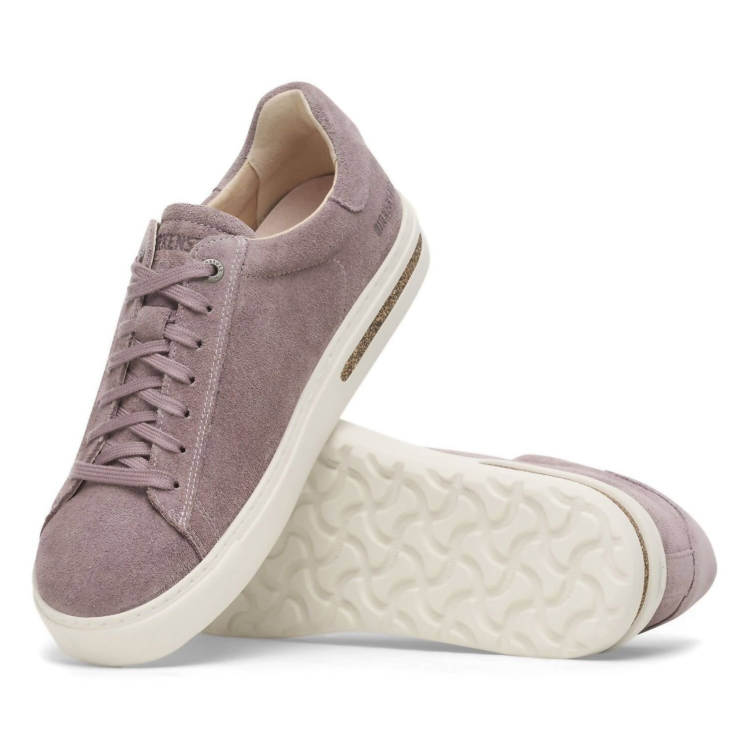 Women's Bend Low Suede Leather Shoes In Faded Purple