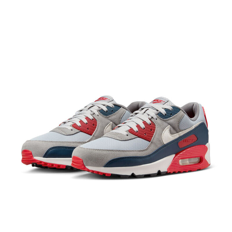 MENS NIKE AIR MAX 90_LT SMOKE GREY/PHANTOM-ARMORY NAVY
