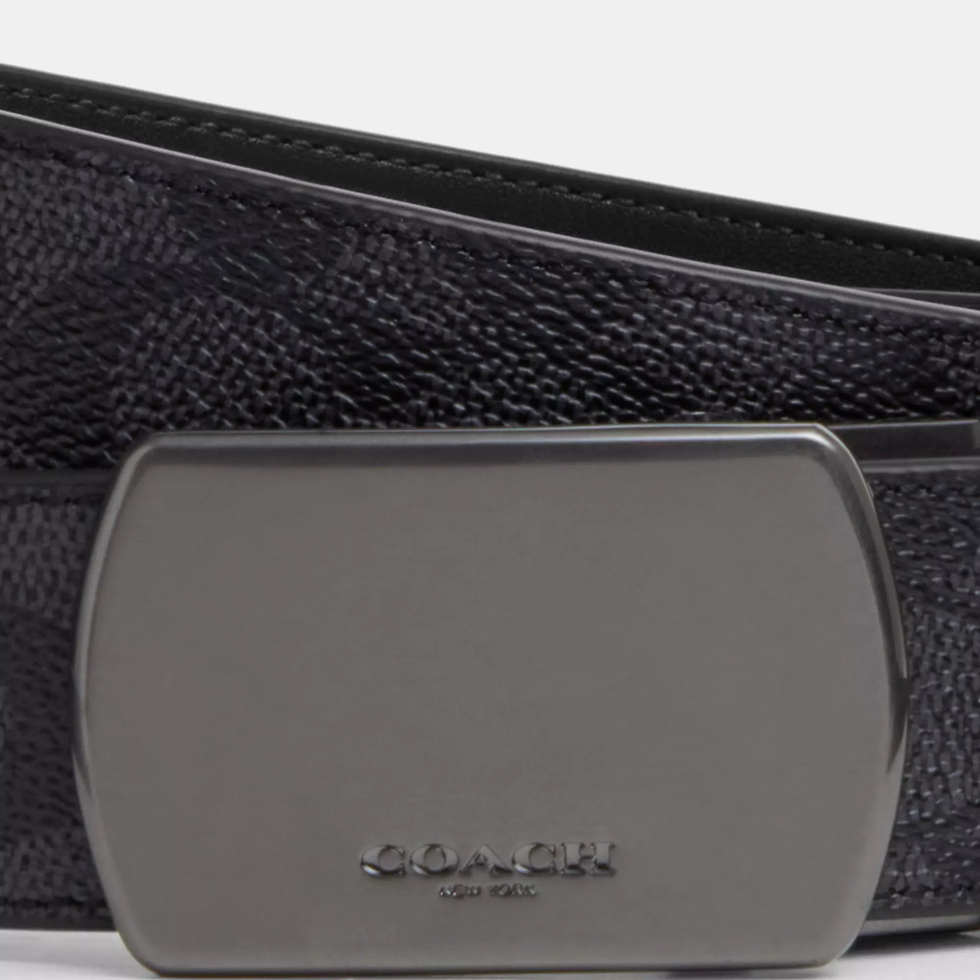 Coach Outlet Plaque Buckle Cut To Size Reversible Belt, 38 Mm
