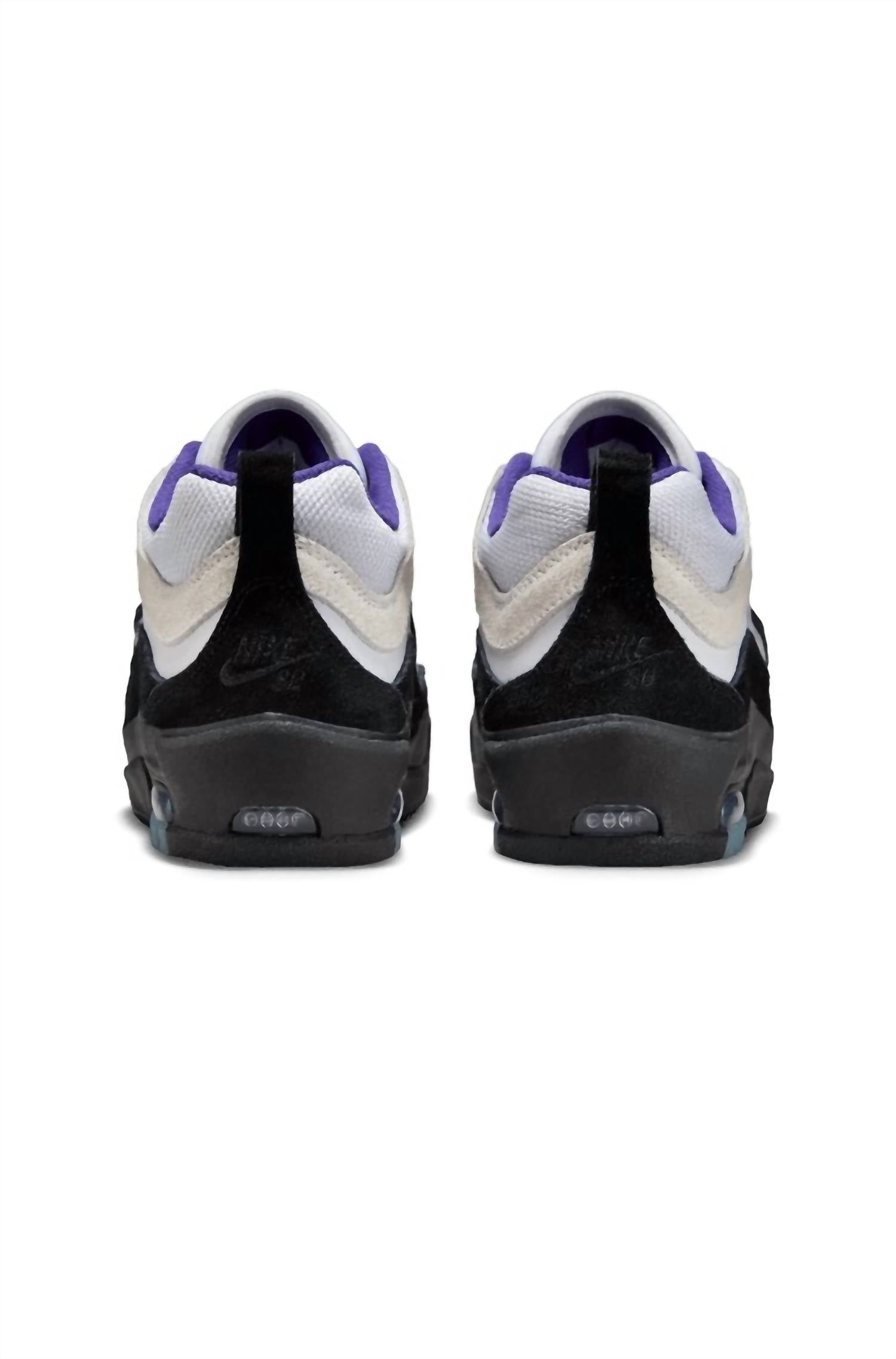 Men's Air Max Ishod Shoes In White/ Black/ Court Purple