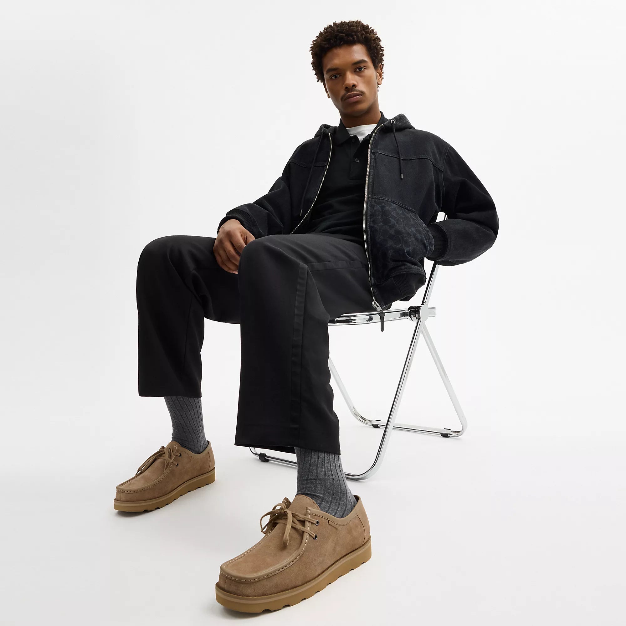 Coach Outlet Chukka Shoe With Signature Canvas