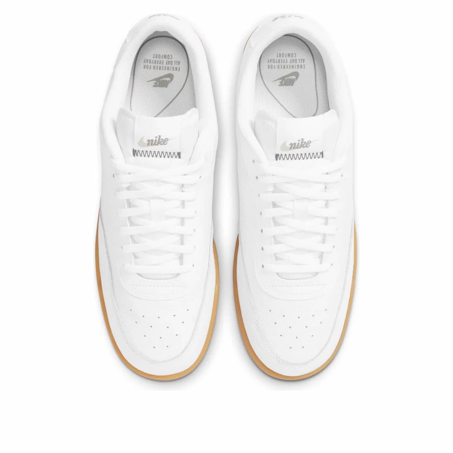 Men's Court Vintage Premium Sneaker In White/gum