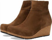 Women's Papillio Ebba Wedge Bootie In Dark Tea
