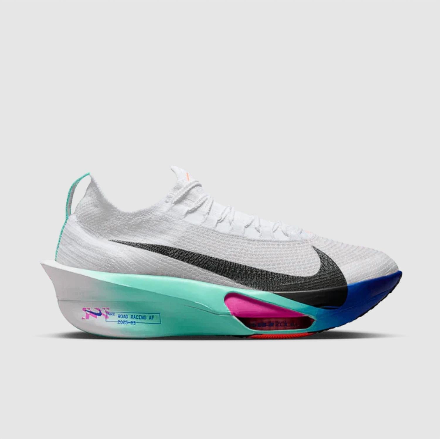 Men's Alphafly 3 Shoe In White/ Black-Hyper Turq-Concord