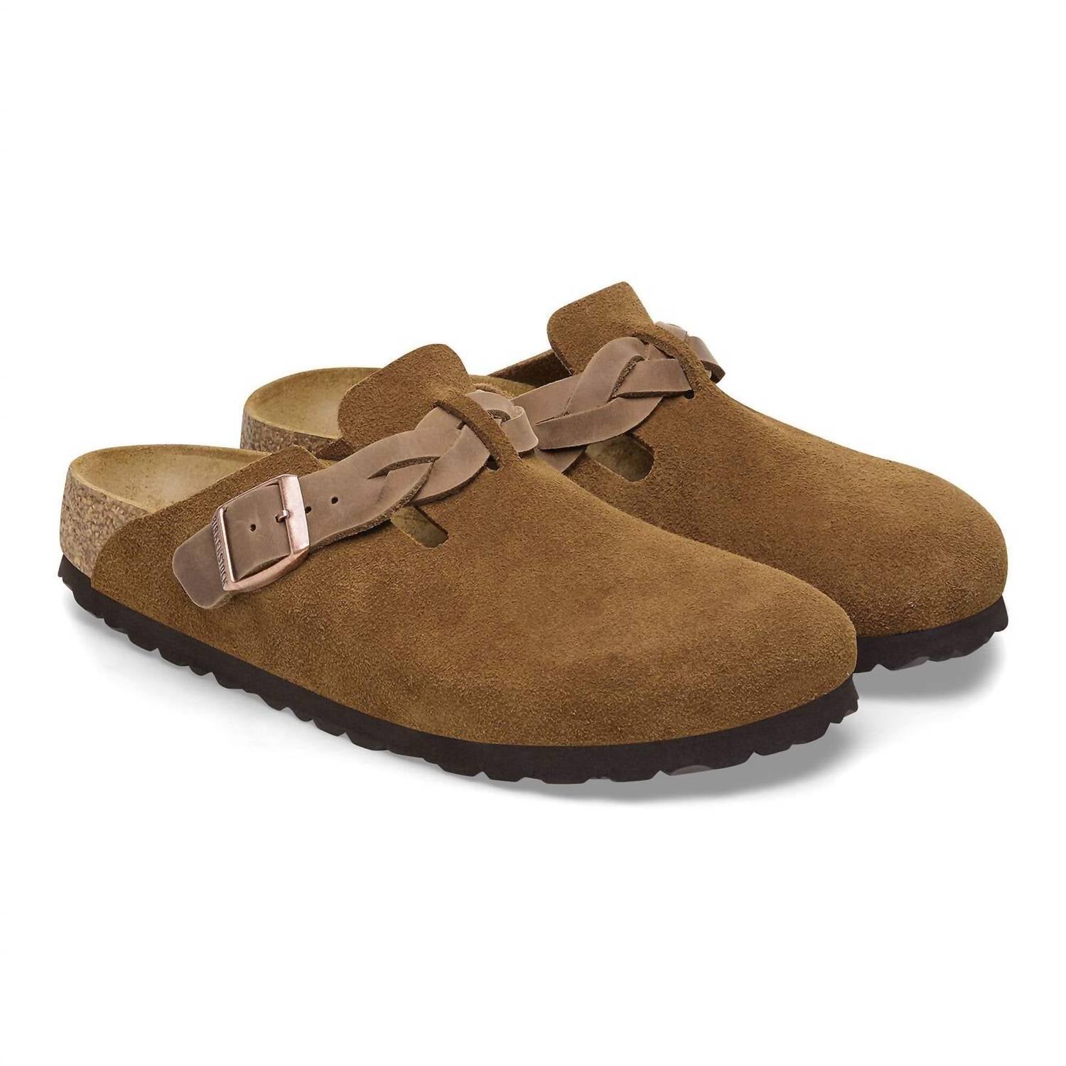 Women's Boston Braided Clogs In Mink