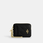 Coach Outlet Zip Card Case With Quilting