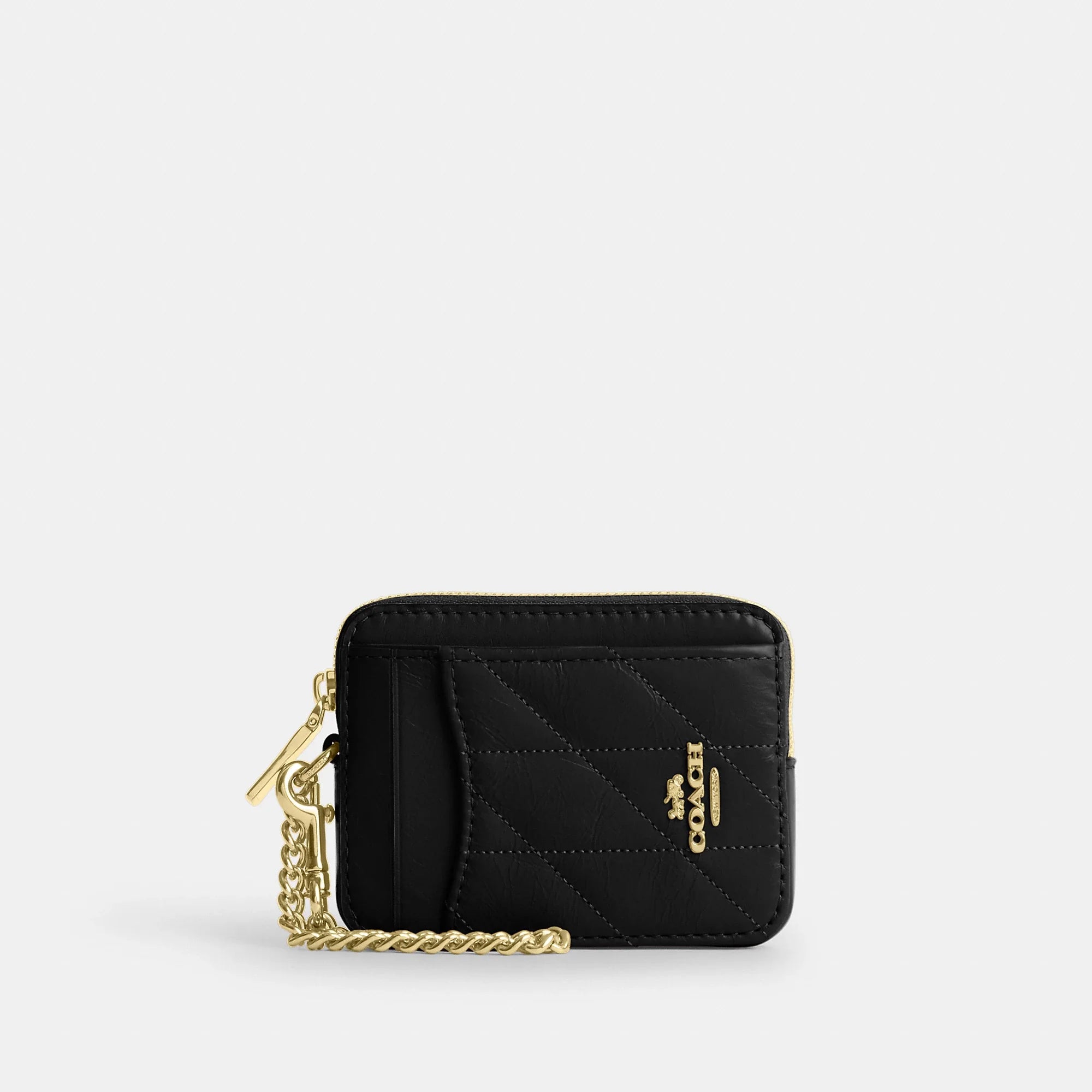 Coach Outlet Zip Card Case With Quilting