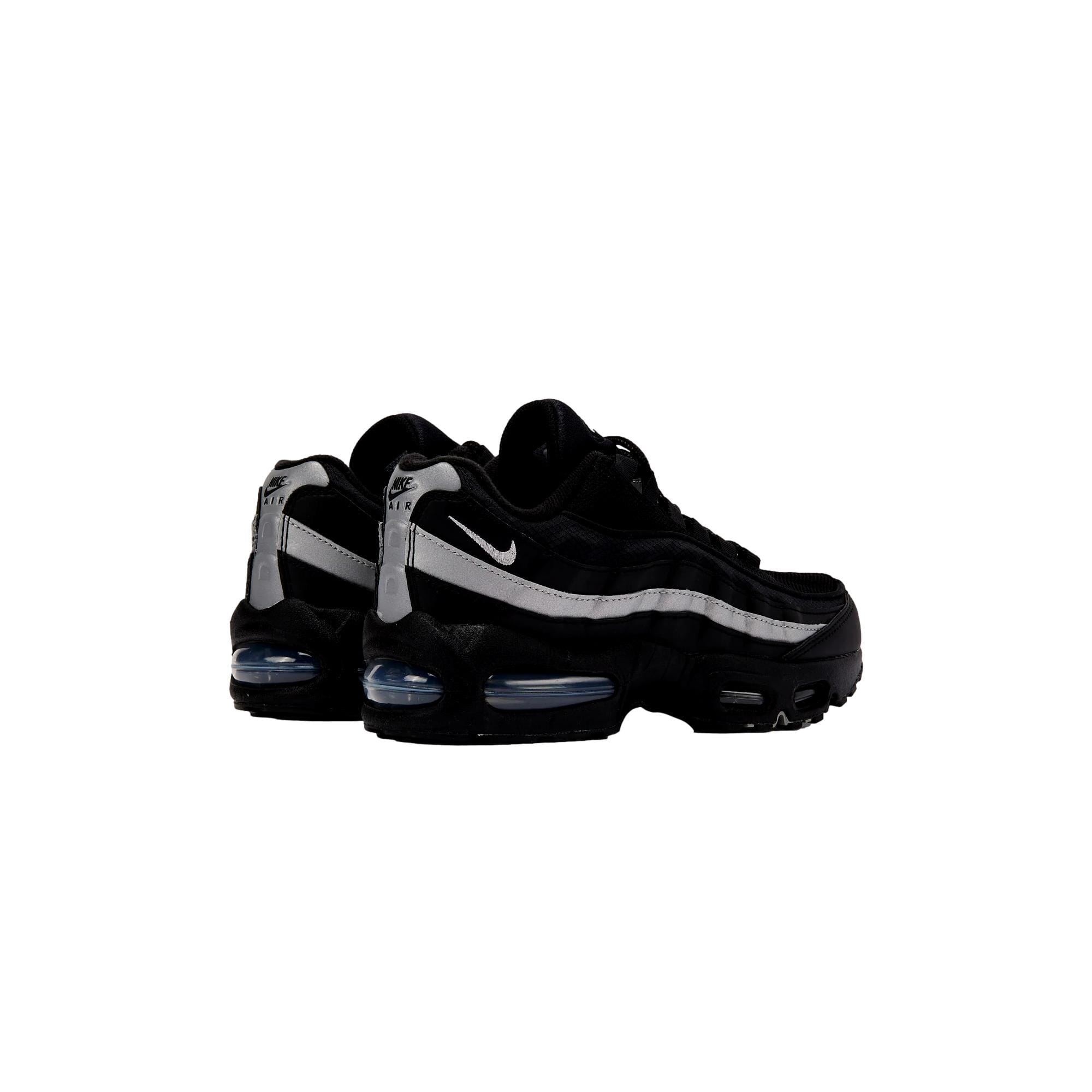 Nike Air Max 95 BB Leather Black / Metallic Silver - Black  II4130-013 Grade-School