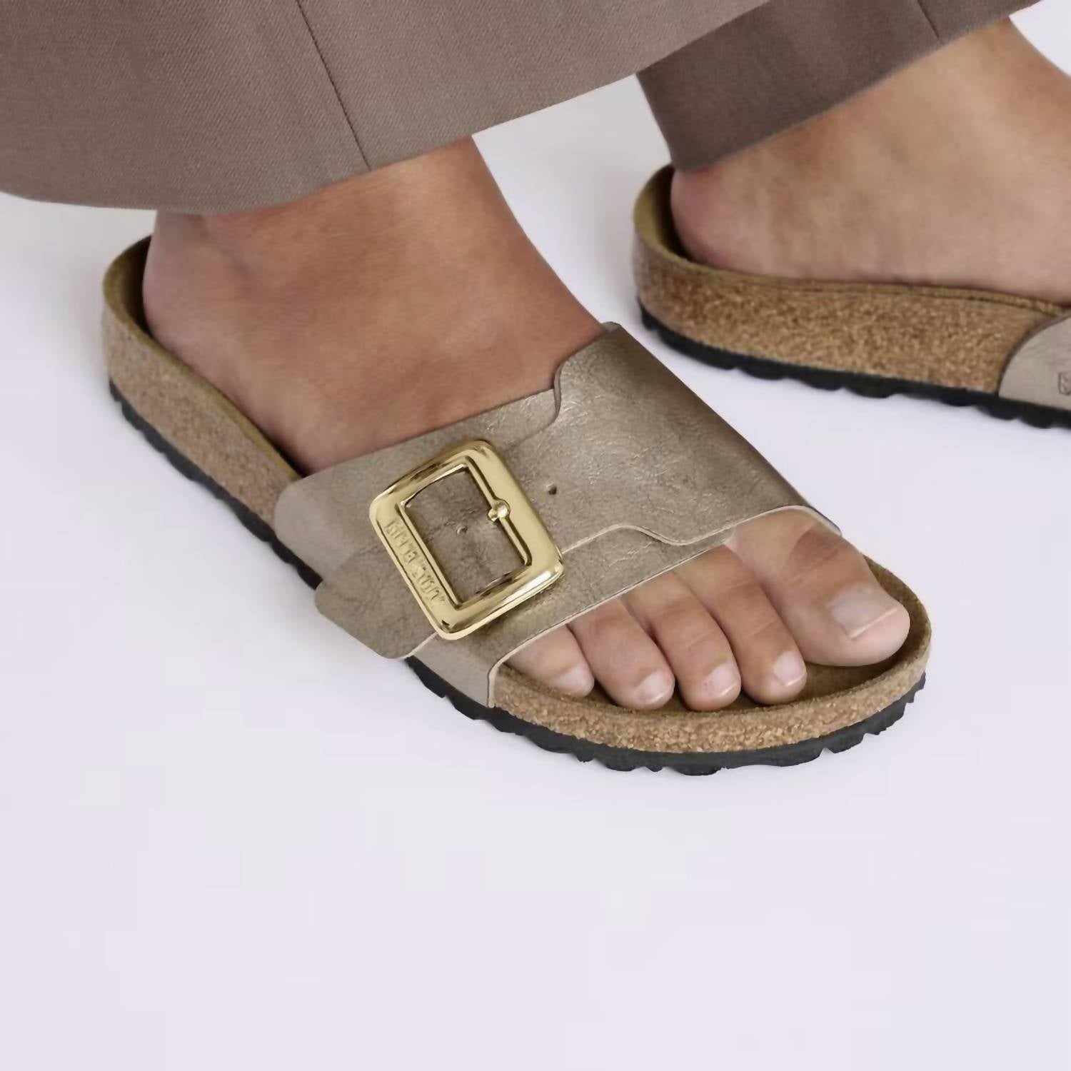 Women's Catalina Luxe Buckle Birko-Flor In Graceful Taupe