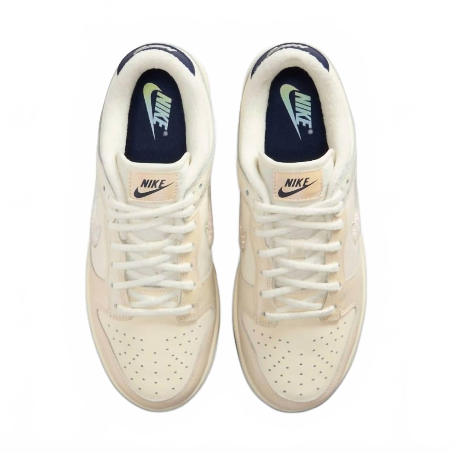 Women's Dunk Low Shoes In Soft Pearl