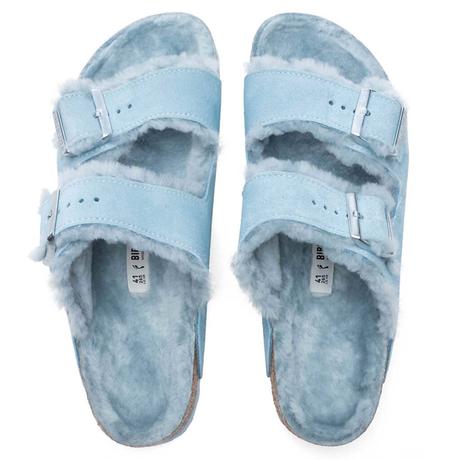 Women's Arizona Shearling Sandal In Light Blue