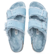 Women's Arizona Shearling Sandal In Light Blue