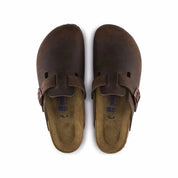 Women's Boston Oiled Leather Clogs In Habana
