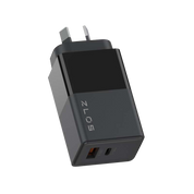 65W Gan Fast Charger Block Two Ports Wall PD Charger AU Plug