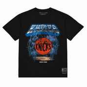 Men's Mitchell & Ness Nba New York Knicks Black Lightning T-Shirt SS21262-BLK