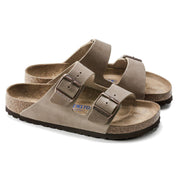 Unisex Arizona Soft Footbed Sandals In Tabacco Brown