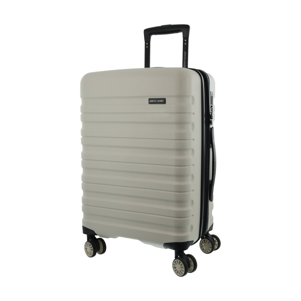 3pc Pierre Cardin 4 Wheel Hard-Shell Suitcase Travel Luggage Set Snow