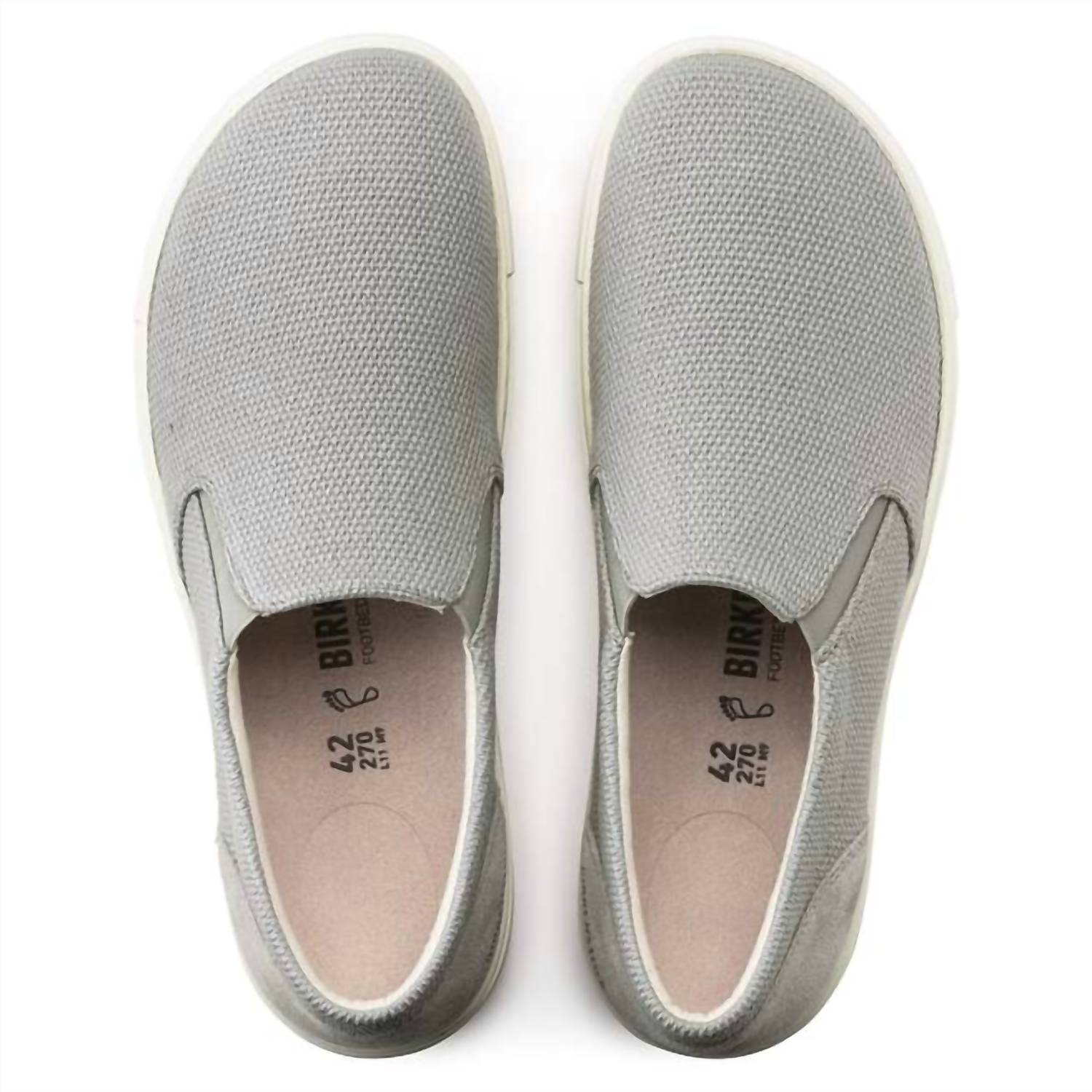 Men's Oswego Canvas Suede Slip On In Whale Gray