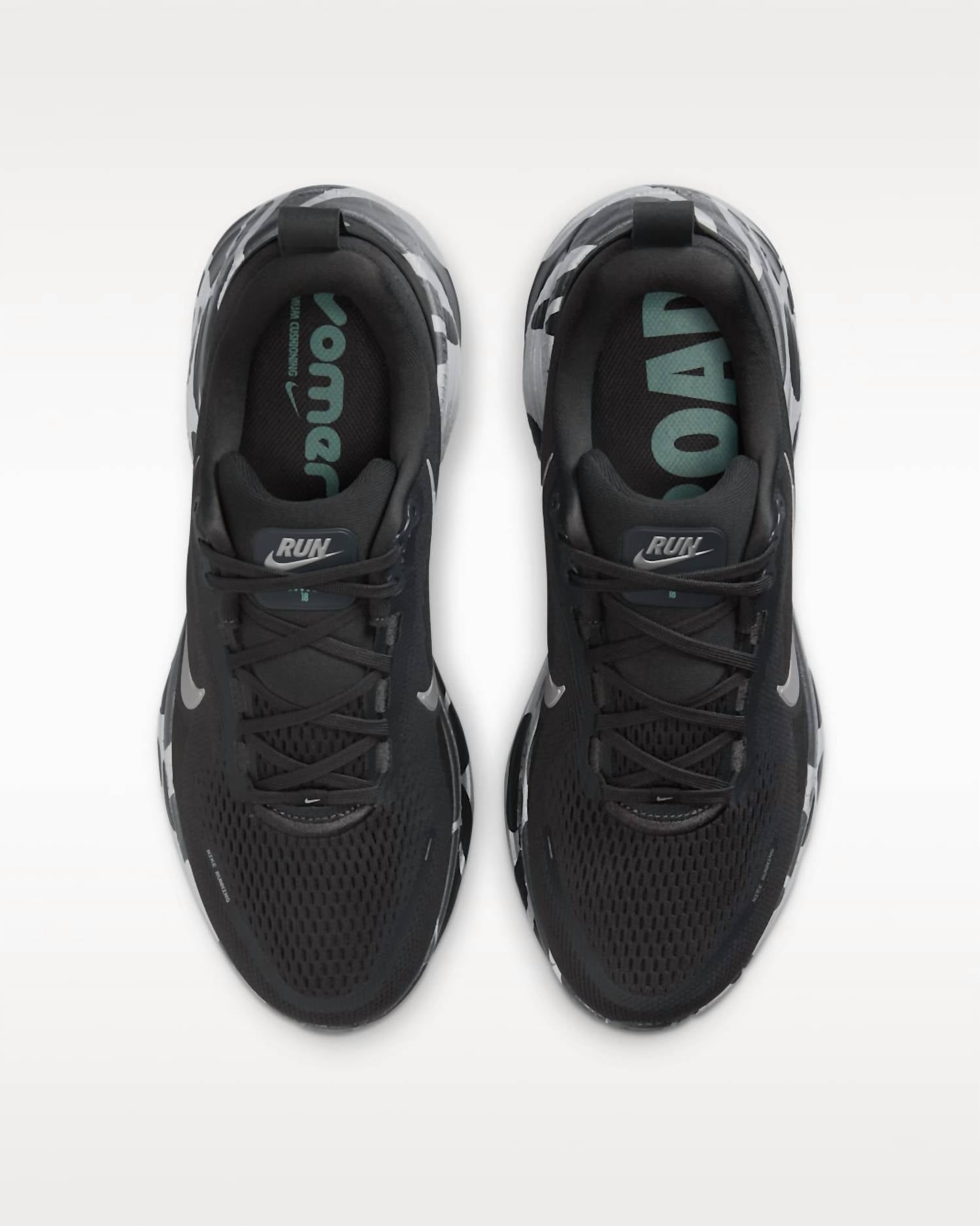 Men's Vomero 18 Road Running Shoes In Anthracite Cannon Metallic Silver Reflect Silver