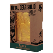 Fanattik Limited Edition Metal Gear Solid 2 24k Gold Plated Raiden Ingot