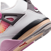 Little Kid's Air Jordan 4 Retro Comic Off White/Anthracite-Neutral Grey-Fire Pink-Light Arctic Pink-Muslin IO2363-100