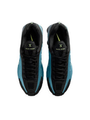 Men's Shox R4 Shoes In Sapphire/lightt Liquid Lime/pencil Point