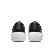 Women's Nike Air Force 1 DJ9946-001 Sneakers Black White Leather Platform Shoes