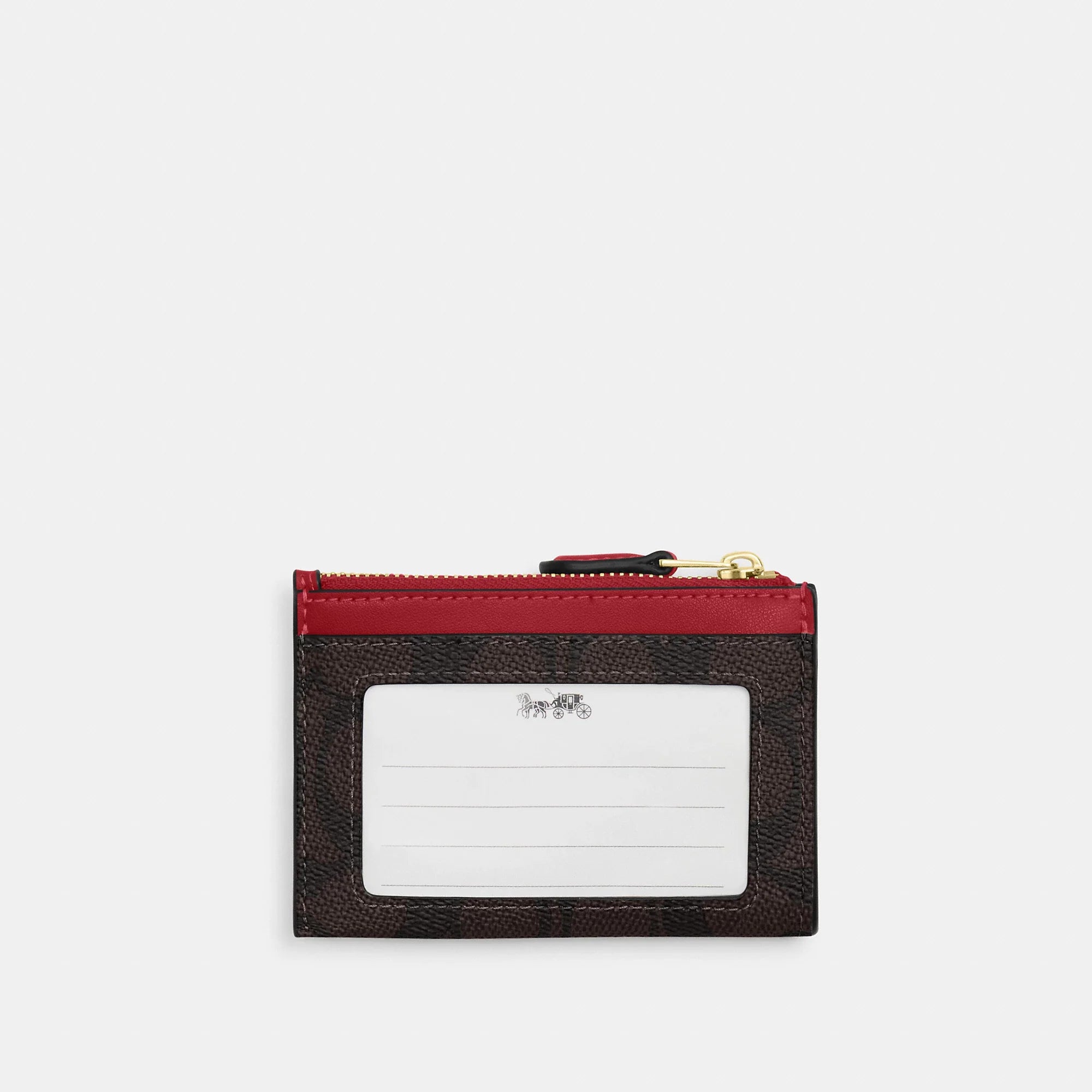 Coach Outlet Mini Skinny Id Case In Signature Canvas