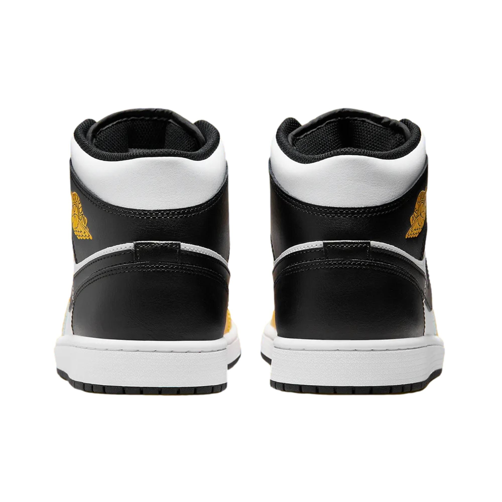 Men's Nike Air Jordan 1 Mid Yellow Ochre / Black - White DQ8426-701