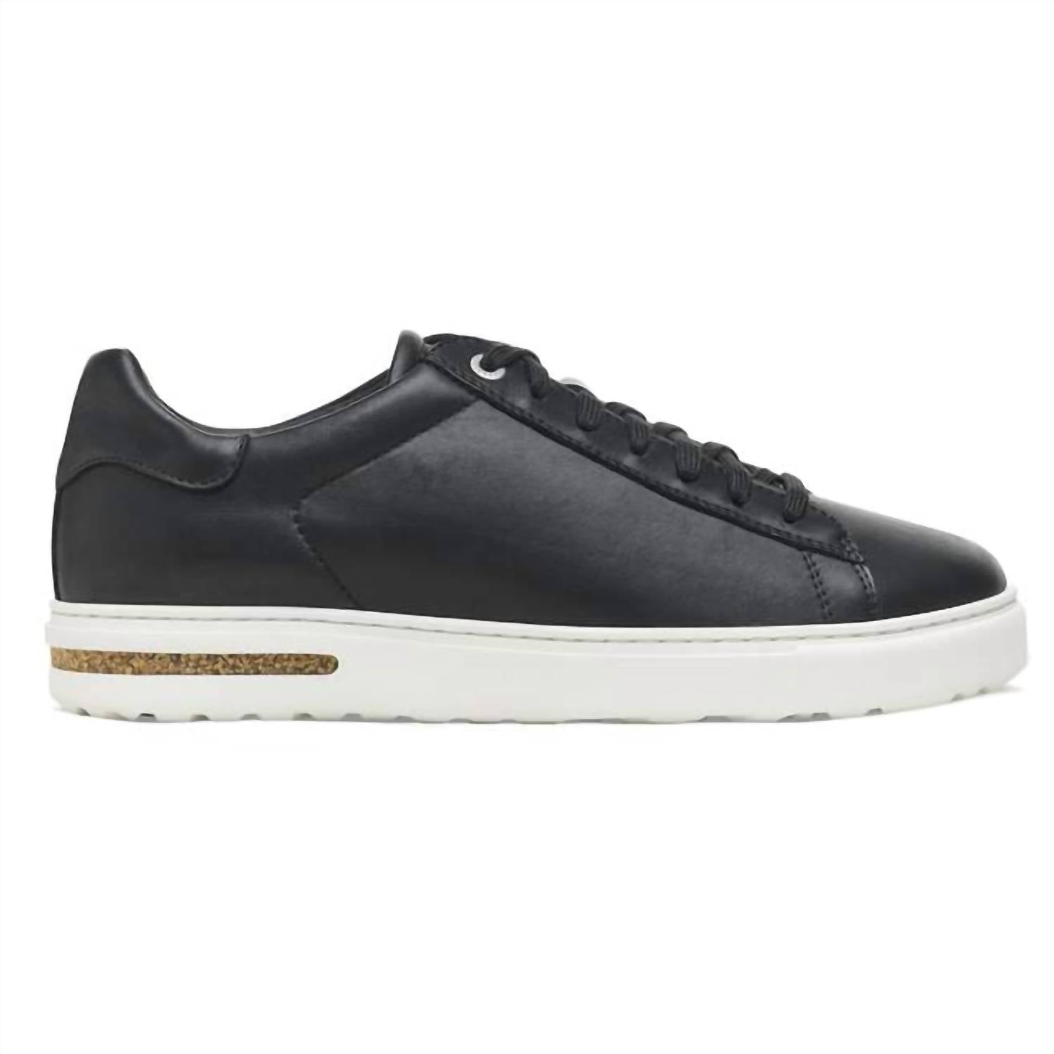 Unisex Bend Low Leather Sneakers In Black