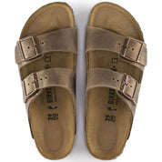 Unisex Arizona Oiled Leather Sandal In Brown Brown
