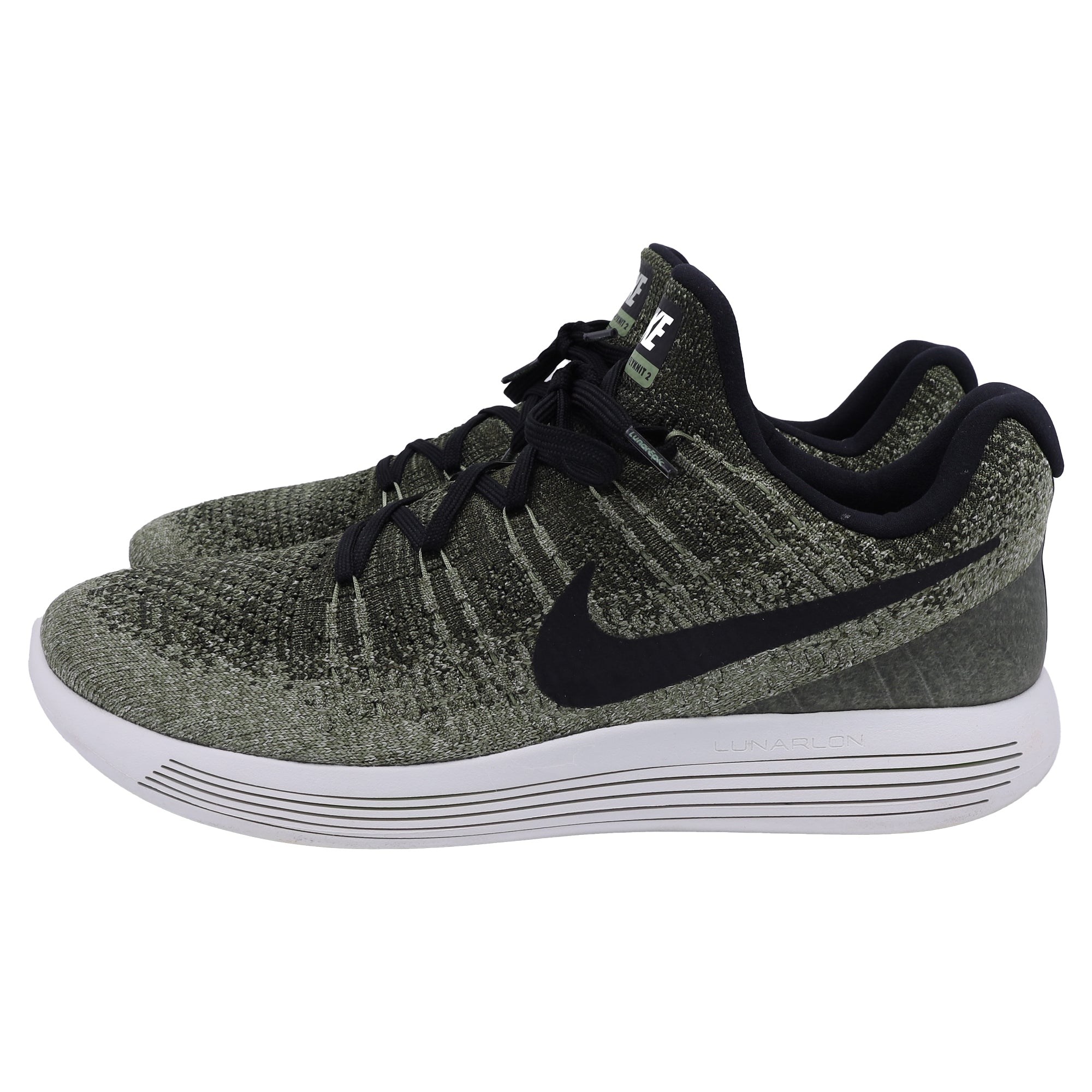 Nike Lunarepic Flyknit 2 Low Sneakers in Green Polyester